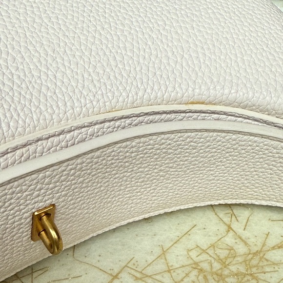 Songmont Luna Vegan Leather Hobo Bag - Ivory, Size Medium - Picture 12 of 16